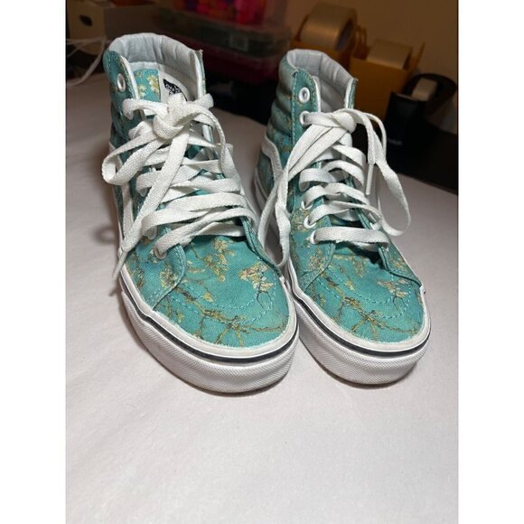 Vans X Vincent Van Gogh Museum Sk8Hi Off the Wall Almond Blossom W - 5 / M - 3.5 - Picture 1 of 10